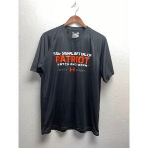 Under Armour Army Shirt 551st Signal Battalion Patriot Heat Gear Top Mens Large